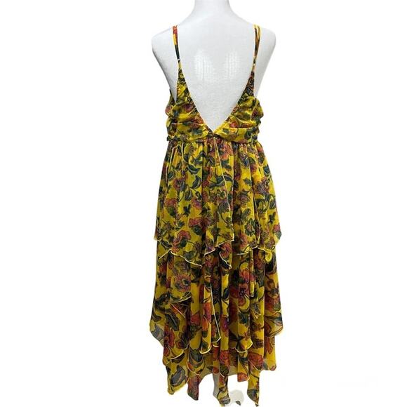 MISA Los Angeles Yellow Floral Dress - Picture 6 of 6